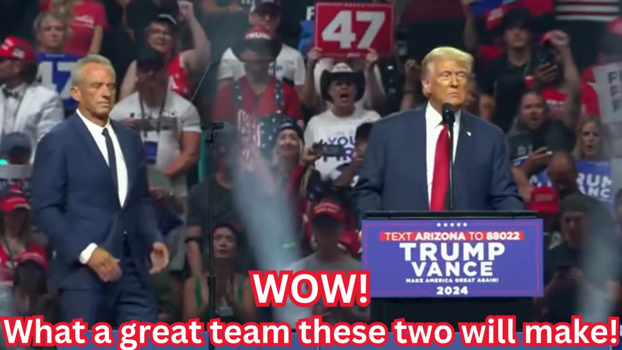 Trump Introduces RFK Jr. at Glendale, AZ Rally and Tells the Plans He has For Him