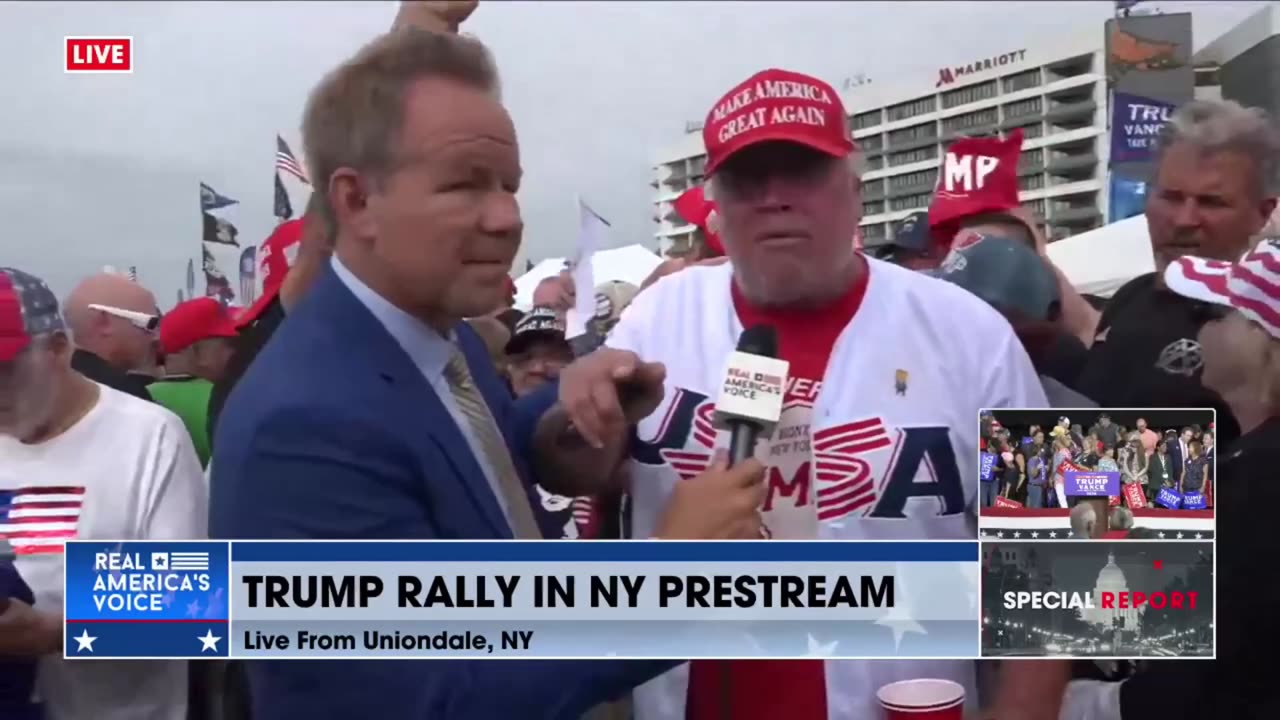 Amazing Story of kindness about Trump Family told at Uniondale NY Rally Tailgate Party