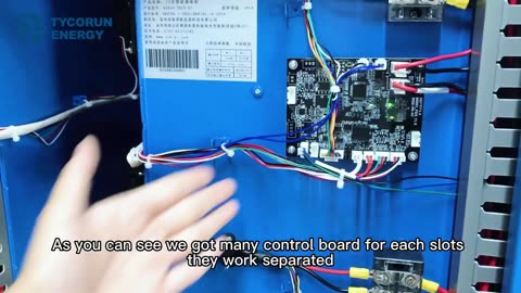 How to use TYCORUN 12 slots battery swapping station control system