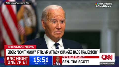 Biden reacts to Trump assassination attempt in new interview