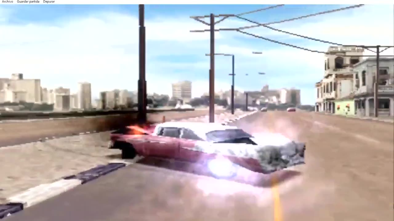 High speed chase of a 1958 Dodge Coronet car in Havana Cuba in the game Driver 2 - Part 12