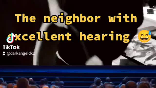 the neighbor with excellent hearing 🤗#movie#skit#hearing#neighbor#ftp#trend