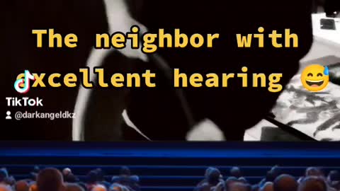 the neighbor with excellent hearing 🤗#movie#skit#hearing#neighbor#ftp#trend