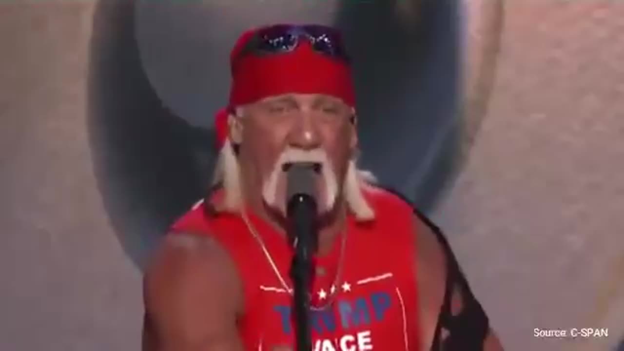 WATCH: Hulk Hogan Roasts Biden at RNC, Rips off his Shirt