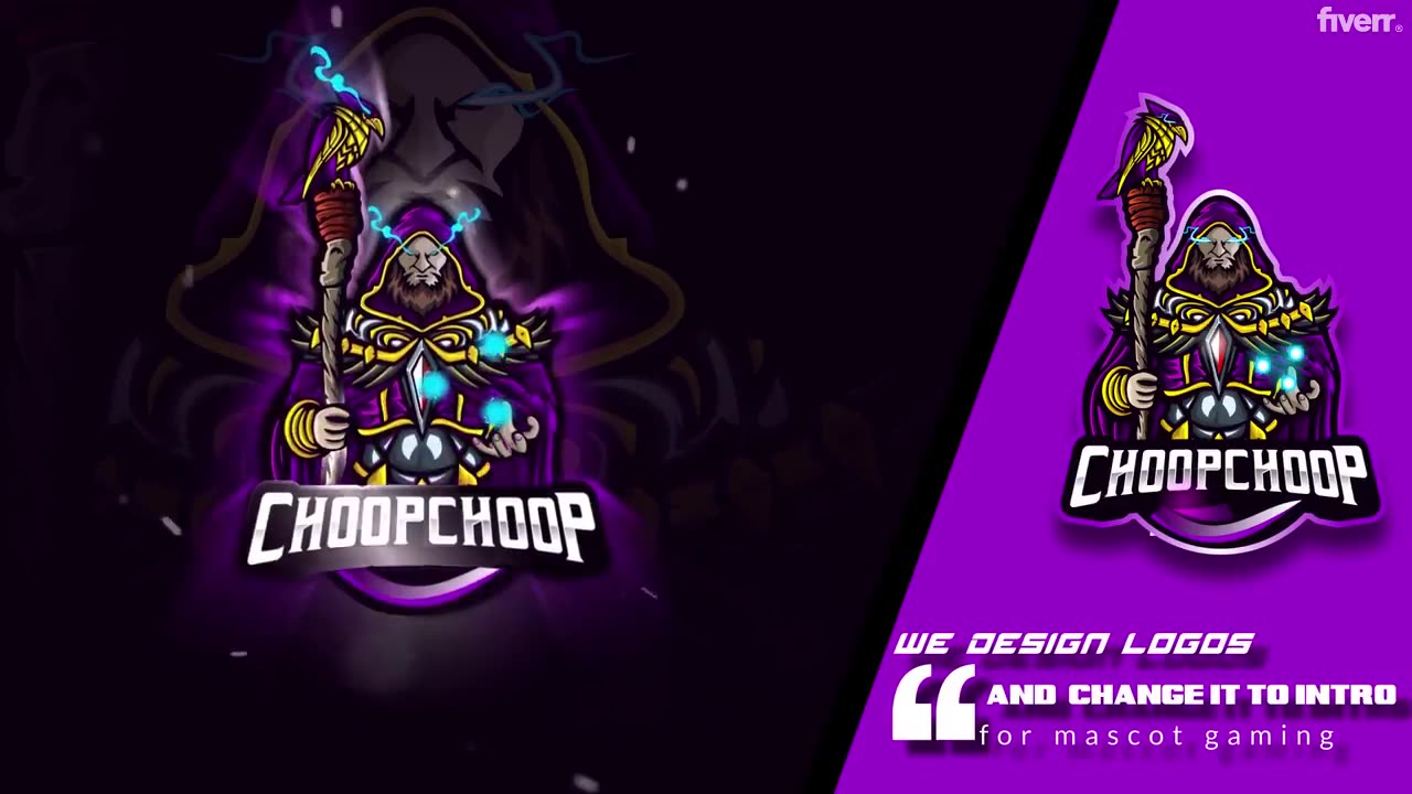 I will create professional mascot logo design for gaming