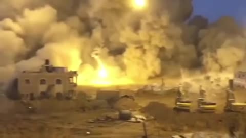 *Watch:* IDF forces bomb terrorist compounds in Gaza.