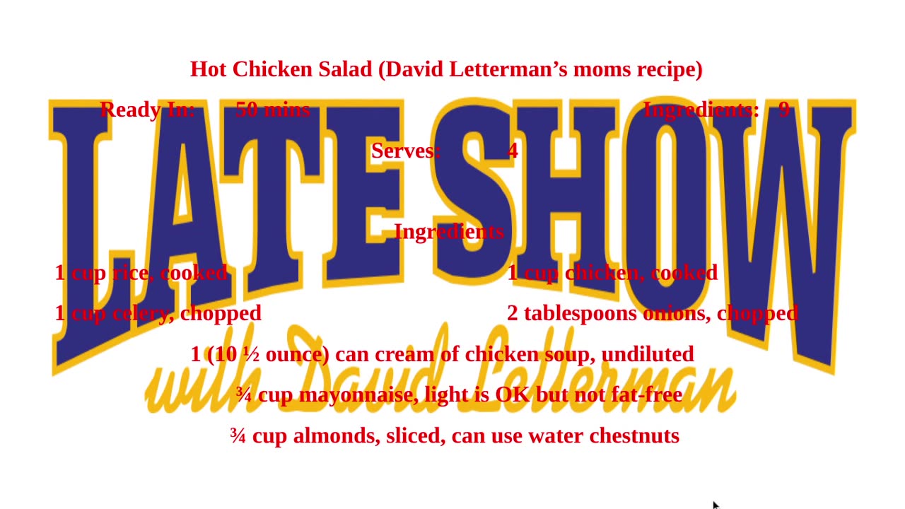 Today in History Food Edition April 12, 2024