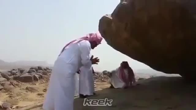 Watch this wonderful rock that breaks all laws