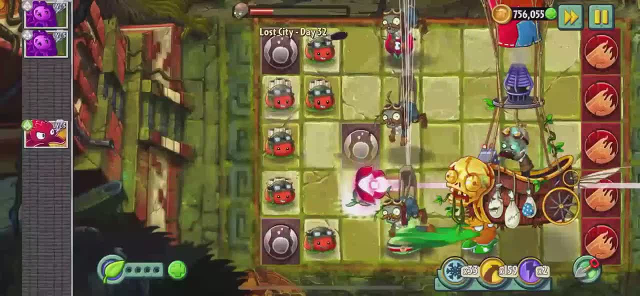 Plants vs Zombies 2 Lost City - Day 32