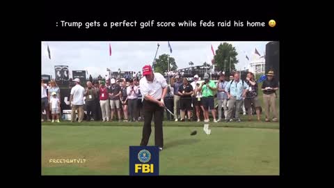 Trump scores a hole in one as feds raid his home..