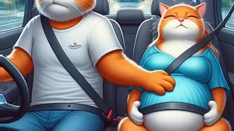 A family of three who survived a disaster. #cat #funny #short #cat #cute #kitten #pets