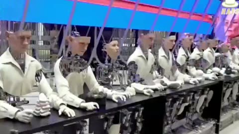 The AI robot factory producing our future planned enslavement