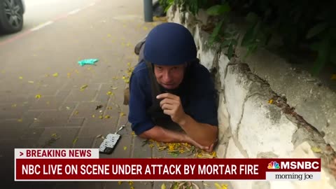 Incoming fire as Richard Engel reports from near Gaza Strip-