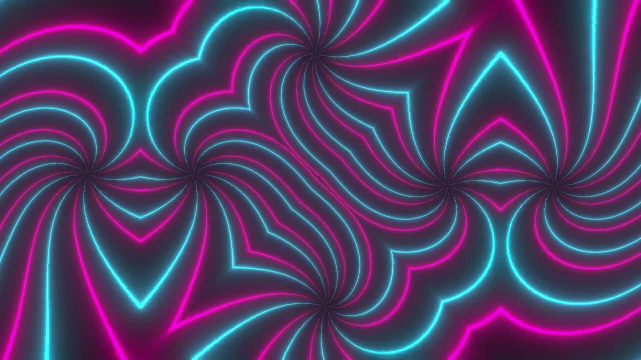 Pink and blue abstract lights, Vj loop