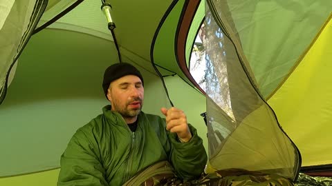 Slept in till the afternoon. It is a warm sunny day in the tent