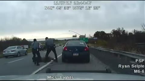 Dashcam video shows man shooting officer