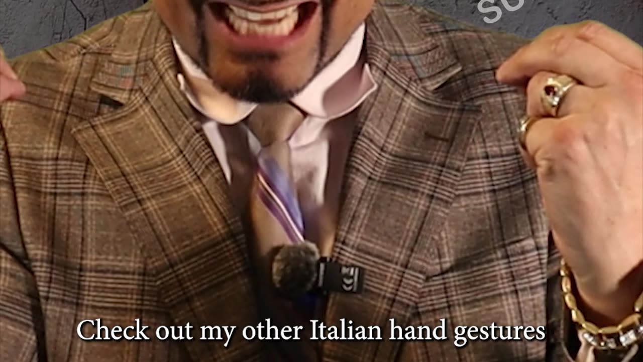 Italian hand gestures! This one means "You are a jerk"