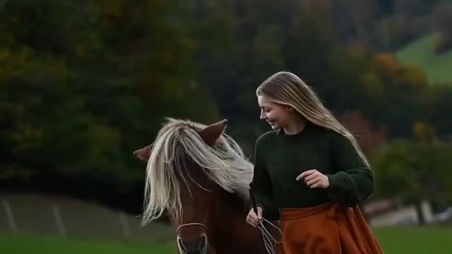 Horse and girl