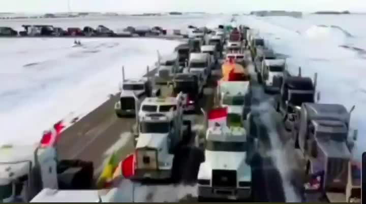 Canadian Trucker Convoy for Freedom Feb. 2022
