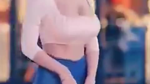 Wow beautiful model walk and shaking boobs