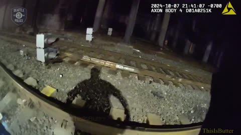 Bodycam shows Seattle police officer saves man from oncoming freight train