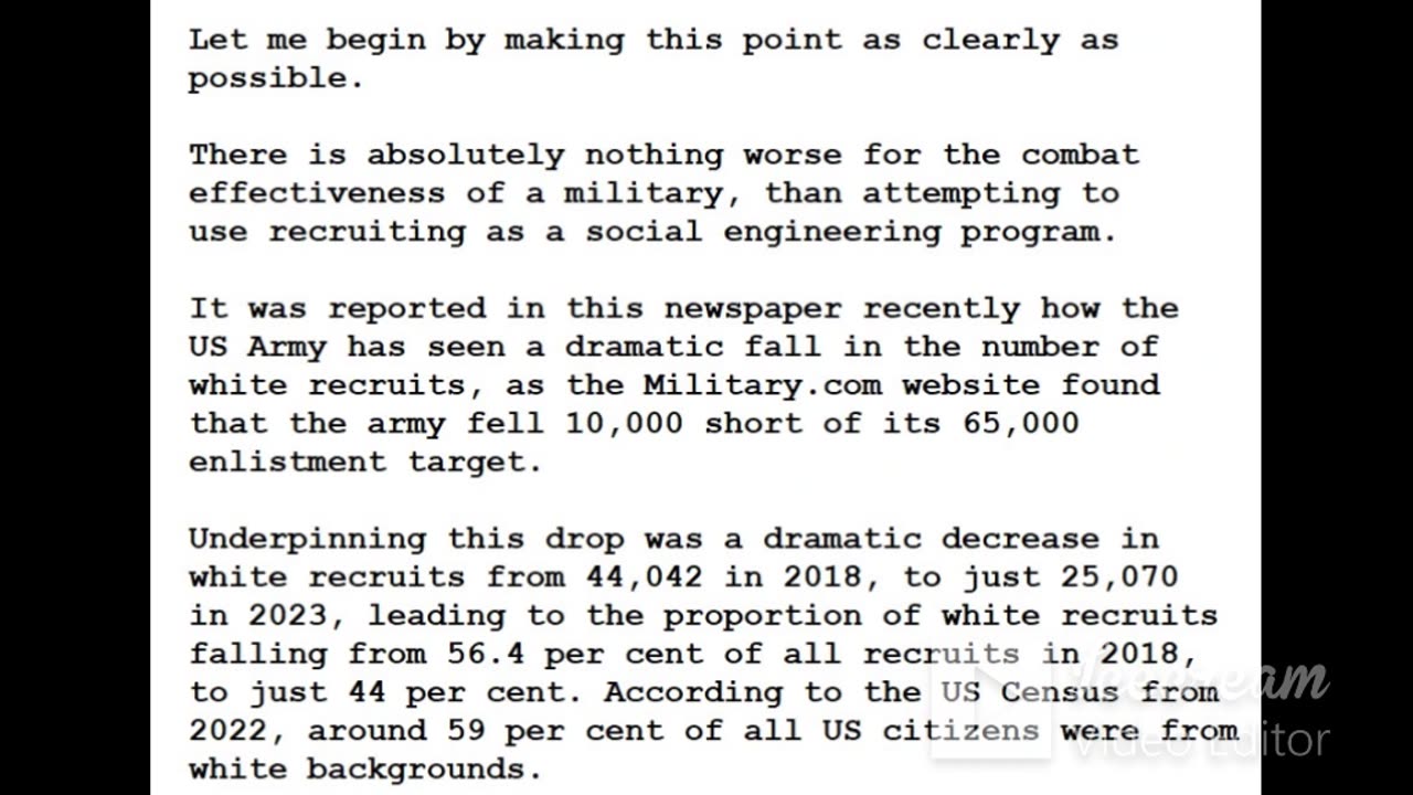 24-0118 - White men no longer want to fight for a nation that scorns them