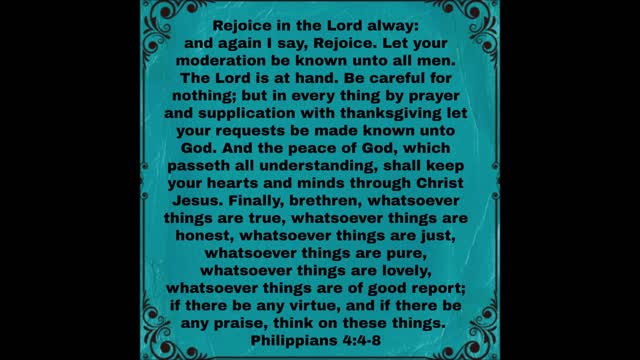 What to do when we are anxious. How we are to think. Philippians 4:4-8