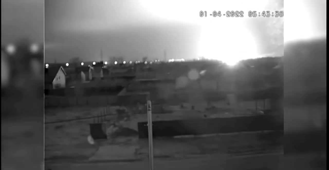 CCTV footage from the Helicopter Attack in Belgorod Russia