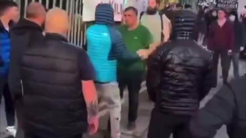the Irish people have taken down another migration replacement camp... they fear no evil...