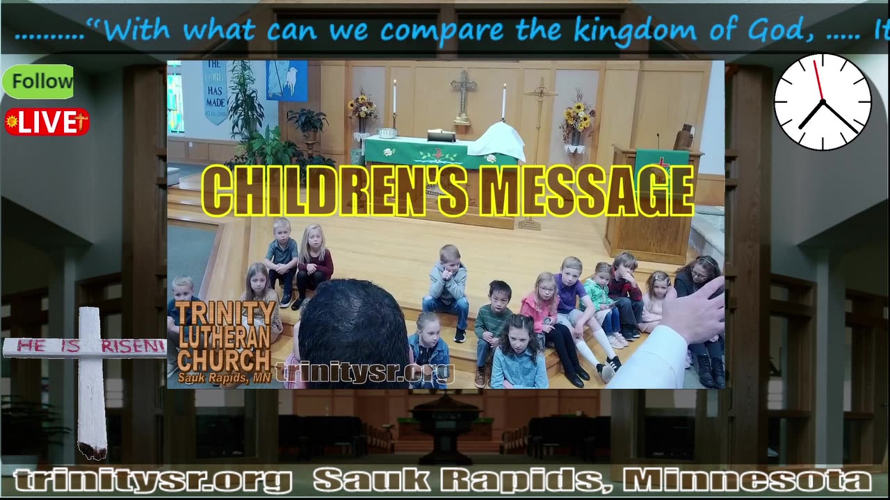 20240616 June 16th Children's Message Trinity Lutheran Sauk Rapids MN