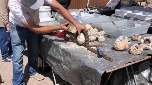 Geode Smashing @ Creede Gem and Mineral Show