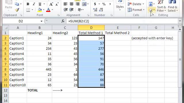 How To Total Rows And Columns In Excel - Best Video