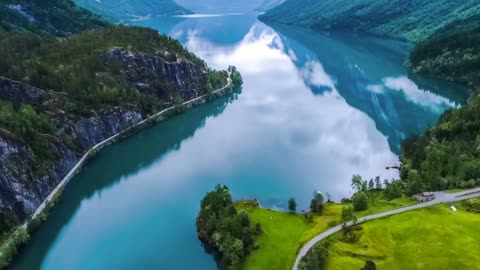 Norway Beautiful Nature with Relaxing Music and sound