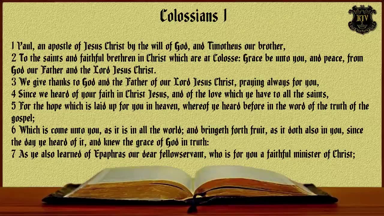 (51) - Colossians (KJV) Dramatized With Words