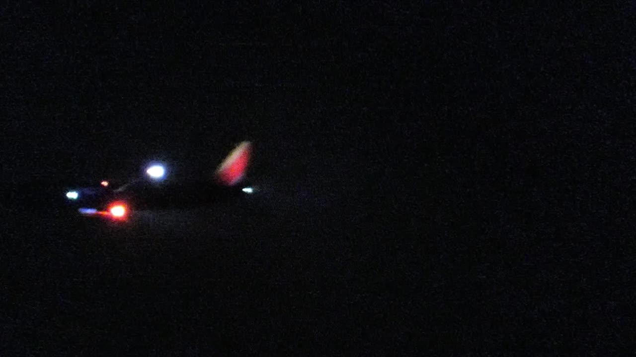 Plane flies through the clouds