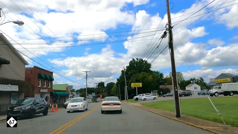 Scenic Road Trip on Highway NC 67 Boonville to Elkin