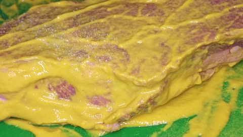 Mustard Covered Steak??!