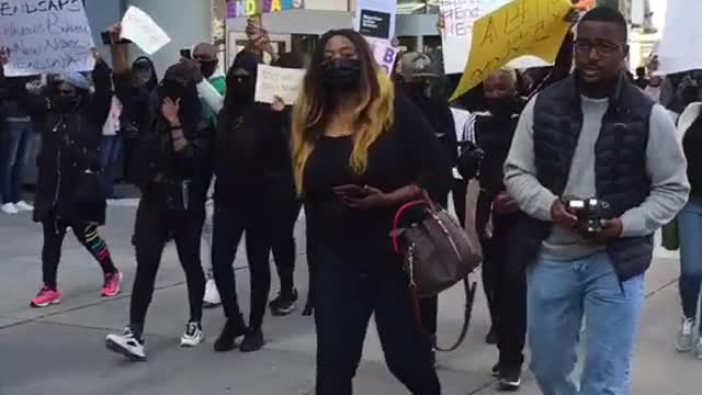 Protesters in Toronto demanded to shut down the Special Anti-Robbery Squad in Nigeria