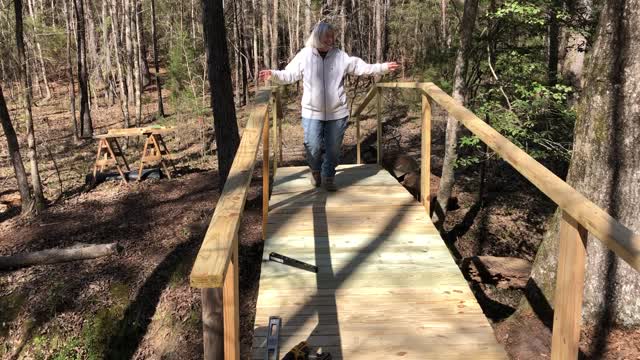 First walk for wife on new bridge