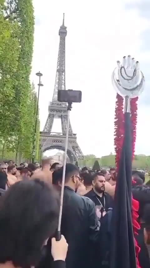 Islamic invasion promoted by jews and their NGOs, in the shadow of the Eiffel Tower
