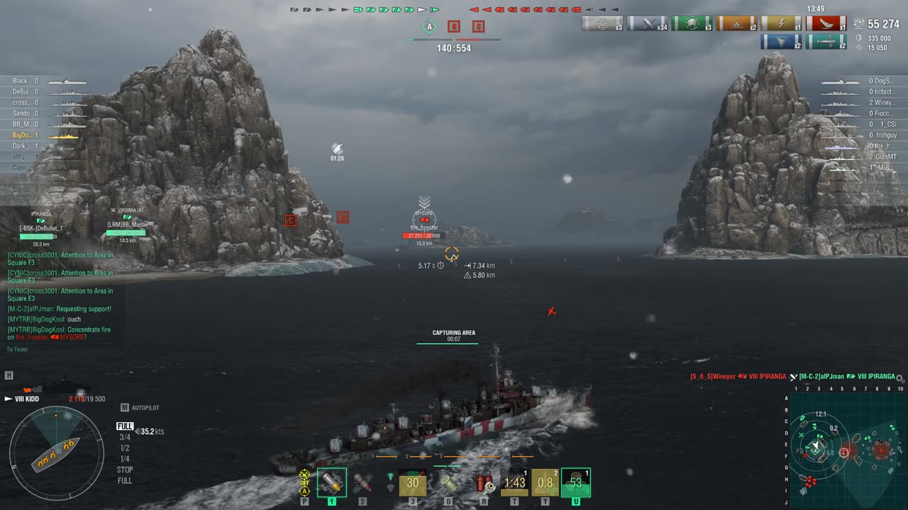 World of Warships in the Kidd