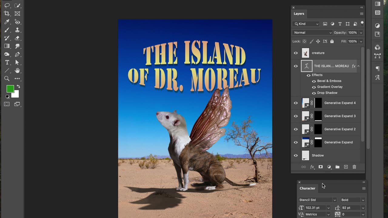 22—Warping Text for cool looking titles and headlines in Photoshop