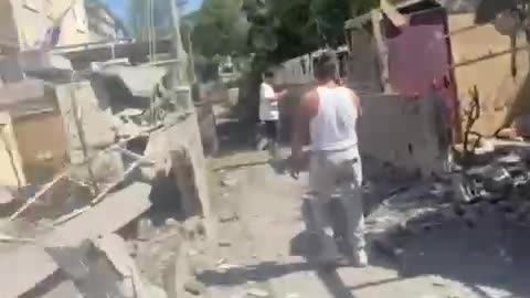 Scene of the fall in Kiryat.