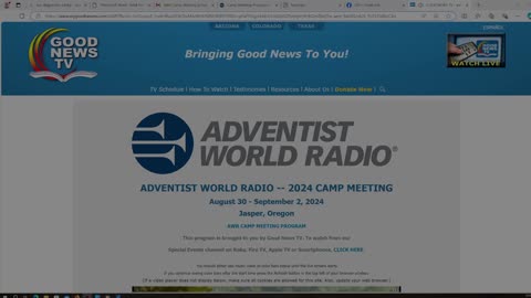 ADVENTIST WORLD RADIO -- 2024 CAMP MEETING / SHABBAT SHALOM !!