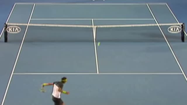 Nadal and Federer in Australia 2009 match 1