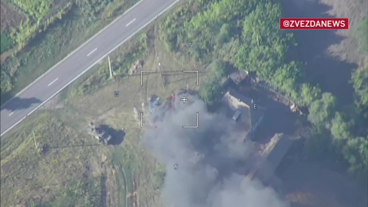 Destruction of an AFU Armored Vehicle Near Sudzha