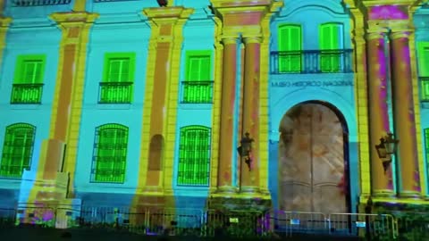 Fiesta De la Luz at Plaza de Armas, Santiago, Chile