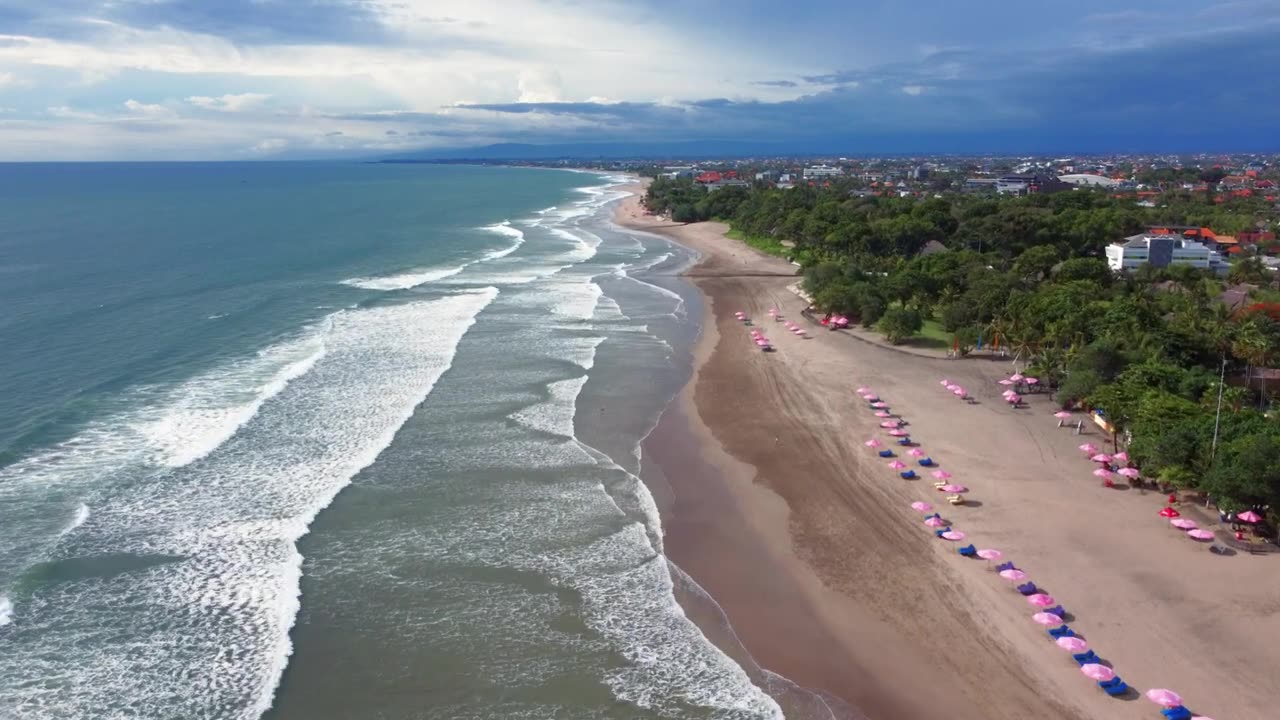 Travel the World by Drone: Seminyak Beach (Indonesia)