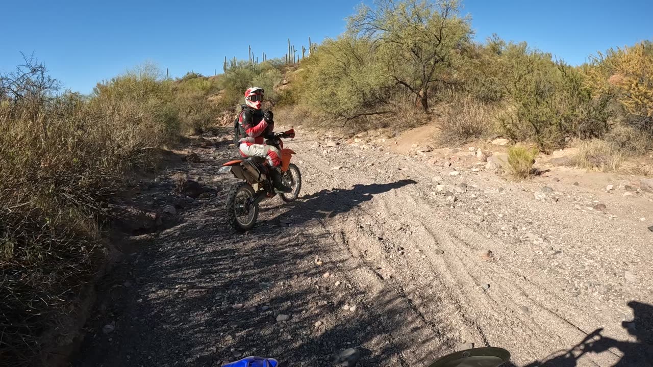 YZ250X motorcycle ride on single track