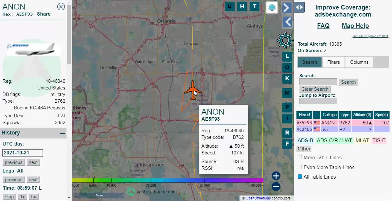 Orlando Florida Q-COMs Continue ANON 2 Different Military Planes!